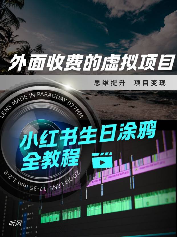 外面收费的小众虚拟项目,小红薯生日涂鸦,每日50-2张