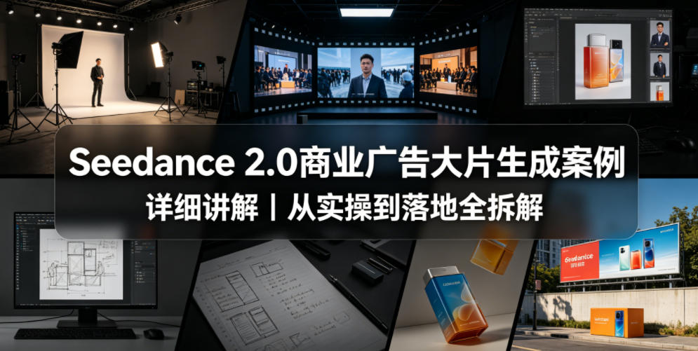 Seedance 2.0商业广告大片生成案例详细讲解|从实操到落地全拆解 Seedance 2.0商业广告大片生成案例详细讲解|从实操到落地全拆解