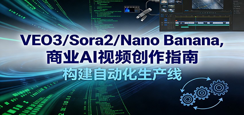 VEO3/Sora2/Nano Banana商业AI视频创作指南,构建自动化生产线-智云网