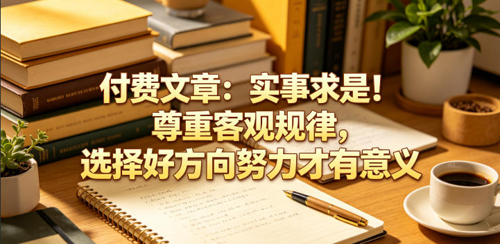 付费文章：实事求是！尊重客观规律，选择好方向努力才有意义-智云网