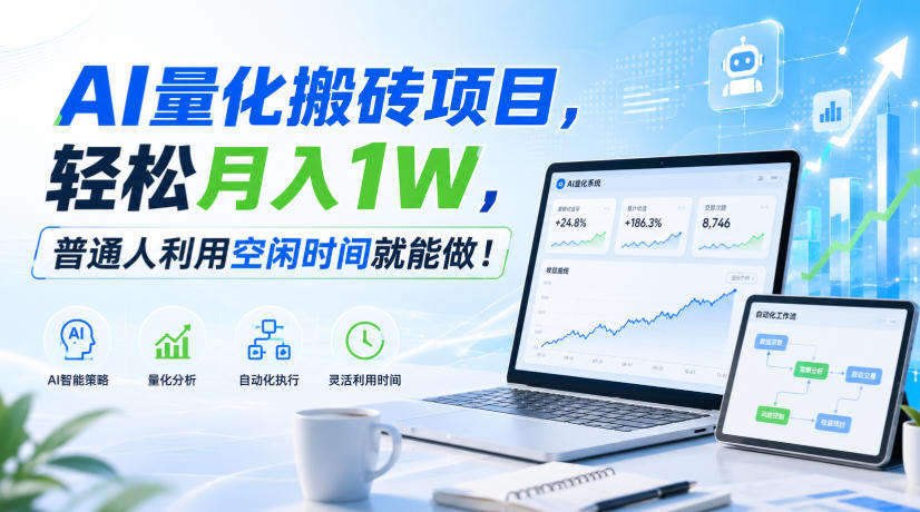 AI量化搬砖项目，轻松月入1W，普通人利用空闲时间就能做！【揭秘】-智云网