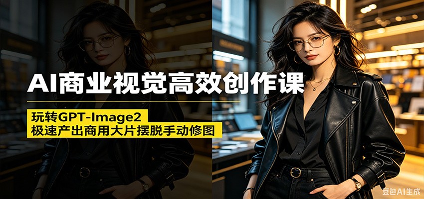 AI商业视觉高效创作课:玩转GPT-Image2,极速产出商用大片摆脱手动修图-智云网
