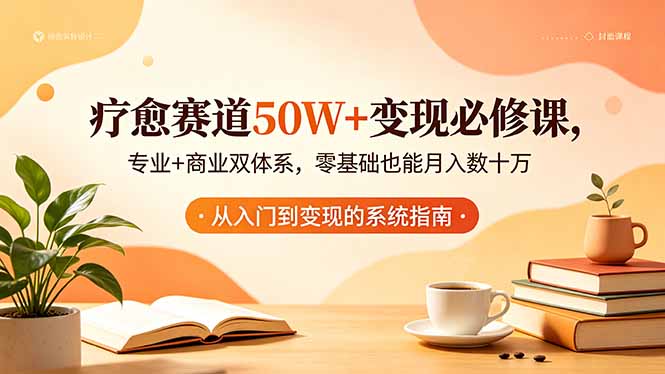 疗愈赛道50W+变现必修课,专业+商业双体系,零基础也能月入数十万-智云网