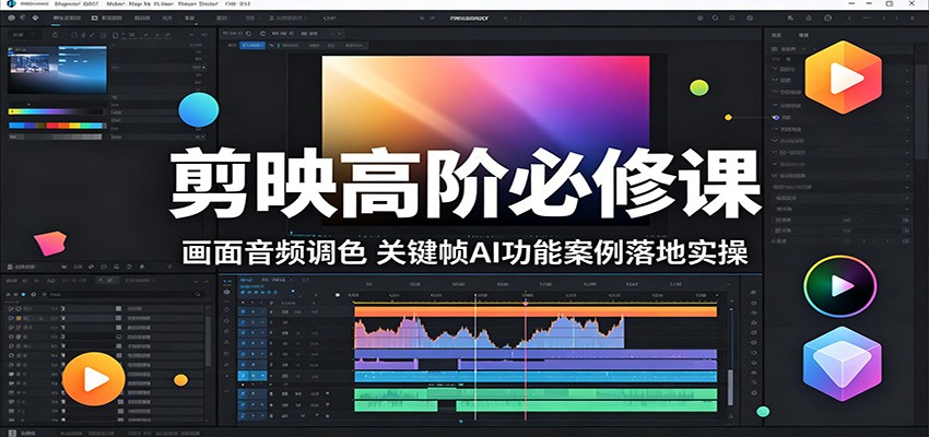 剪映高阶必修课:画面音频调色,关键帧AI功能案例落地实操-智云网