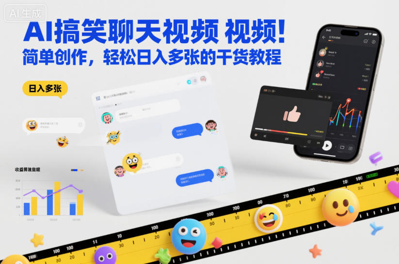 AI搞笑聊天视频，简单创作，轻松日入多张的干货教程-智云网