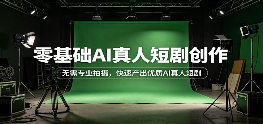 零基础AI真人短剧创作:无需专业拍摄,快速产出优质AI真人短剧-智云网