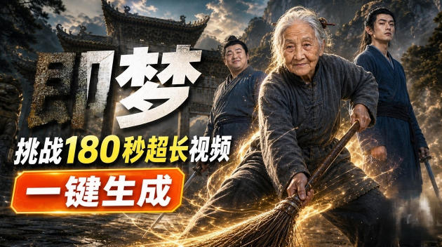 即梦挑战180秒超长视频！一键生成3分钟电影？完整制作流程详细分享！-智云网