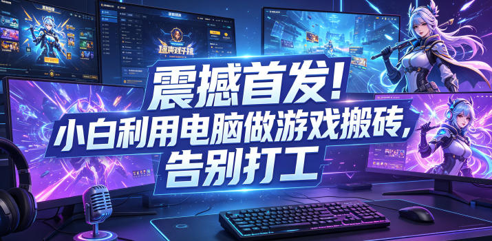 震撼首发!小白利用电脑做游戏搬砖,告别打工【揭秘】-智云网
