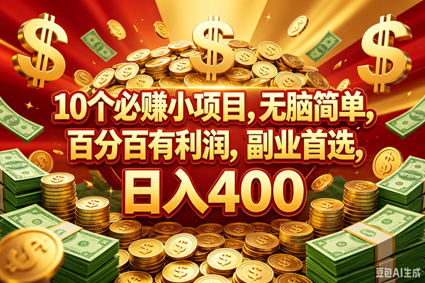 (18793期)10个必赚的小项目,百分百赚元子,无脑简单,副业首选,日入400+-智云网