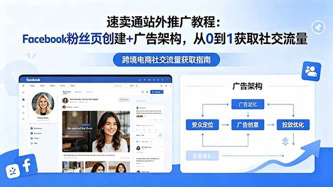 (18888期)速卖通站外推广教程:Facebook粉丝页创建+广告架构,从0到1获取社交流量-智云网
