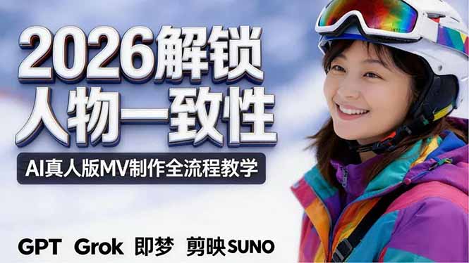 2026独创解锁人物一致性:AI真人版MV制作,不讲空话,不拼概念,全流程实操-智云网