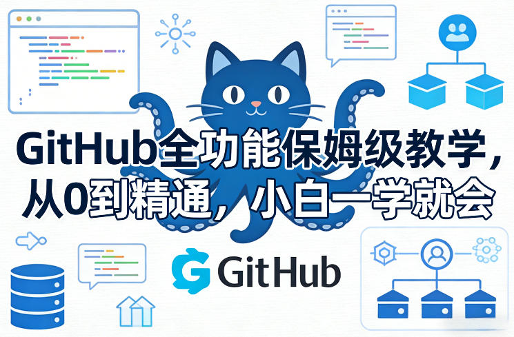 GitHub全功能保姆级教学,从0到精通,小白一学就会-智云网