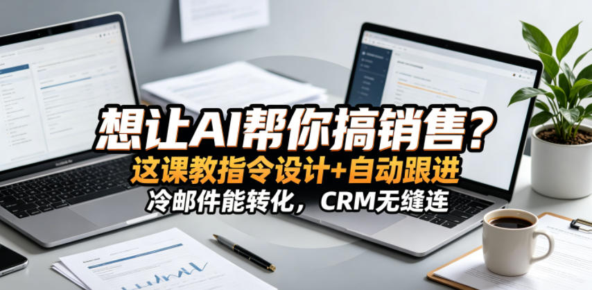 想让AI帮你搞销售?这课教指令设计+自动跟进,冷邮件能转化,CRM无缝连!【原创双语字幕】-智云网