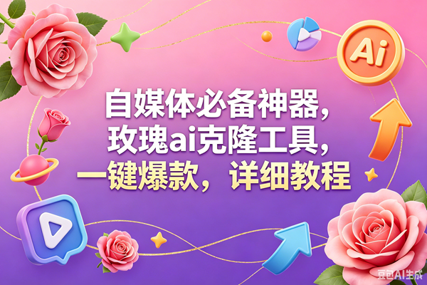 (18852期)玫瑰克隆工具,一键爆款ai,自媒体必备神器,50多个功能,详细教程-智云网