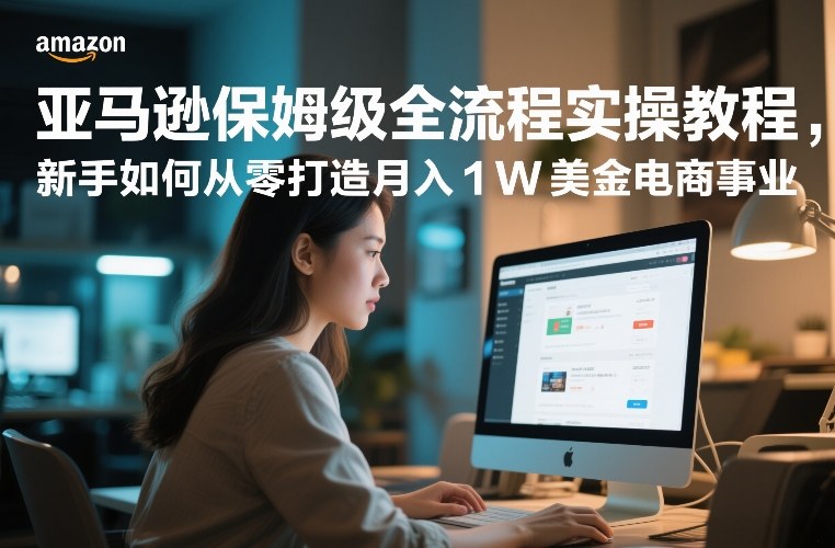 亚马逊保姆级全流程实操教程,新手如何从零打造月入1W美金电商事业-智云网