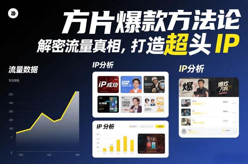方片爆款方法论,解密流量真相,打造超头IP-智云网