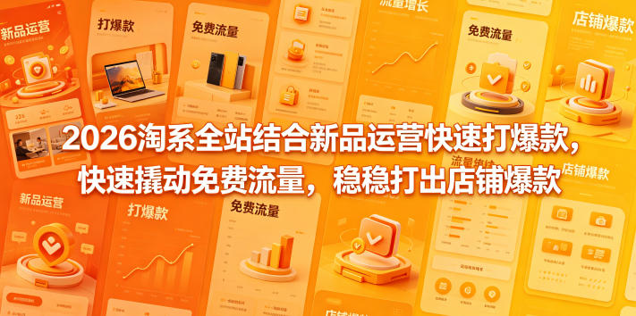 2026淘系全站结合新品运营快速打爆款,快速撬动免费流量,稳稳打出店铺爆款(更新5月12日) 2026淘系全站结合新品运营快速打爆款,快速撬动免费流量,稳稳打出店铺爆款(更新5月12日)