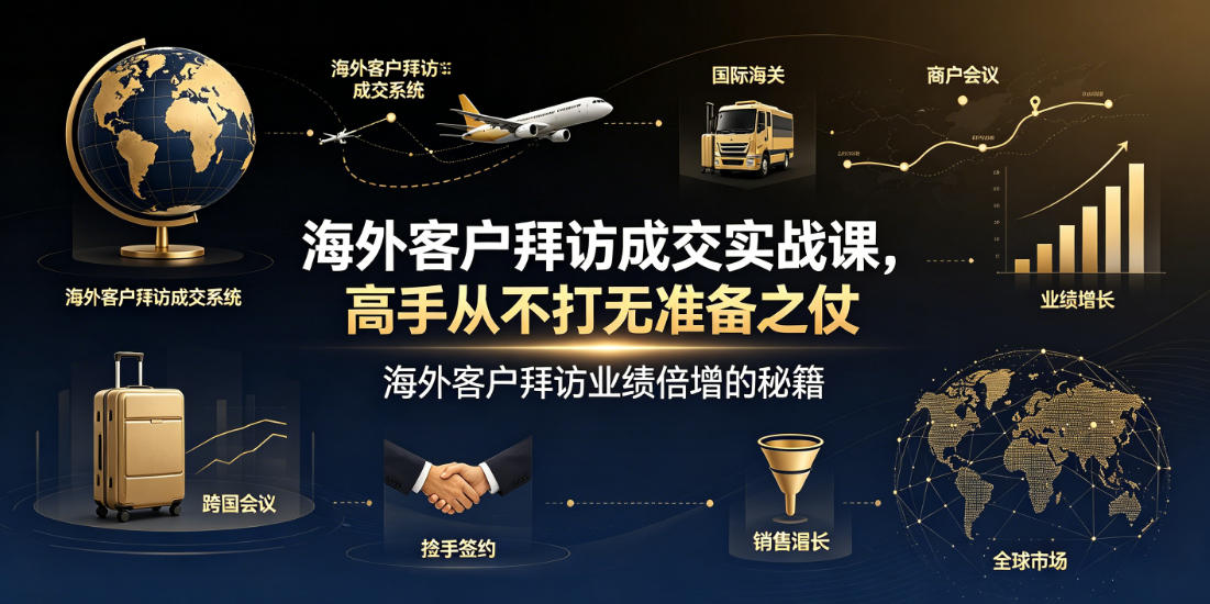 海外客户拜访成交实战课,高手从不打无准备之仗,海外客户拜访业绩倍增的秘籍-智云网