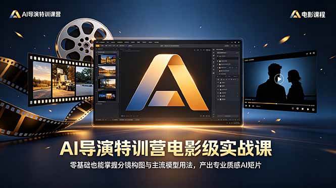 (18804期)AI导演特训营电影级实战课,零基础也能掌握分镜构图与主流模型用法,产出专业质感AI短片-智云网