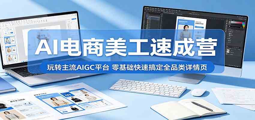 AI电商美工速成营:玩转主流AIGC平台,零基础快速搞定全品类详情页-智云网