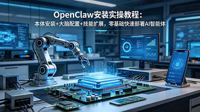 （18982期）OpenClaw安装实操教程：本体安装+大脑配置+技能扩展，零基础快速部署AI智能体-智云网