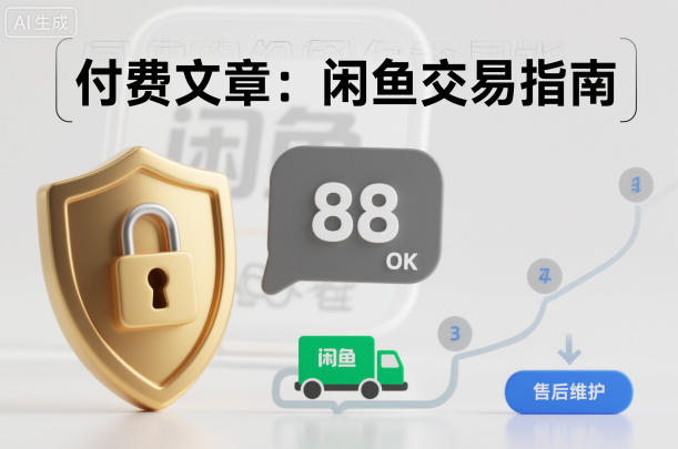 付费文章:闲鱼交易指南,怎么才能降低被坑被马扁的概率-智云网