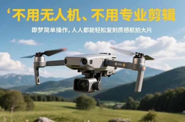 不用无人机、不用专业剪辑,即梦简单操作,人人都能轻松复刻质感航拍大片-智云网