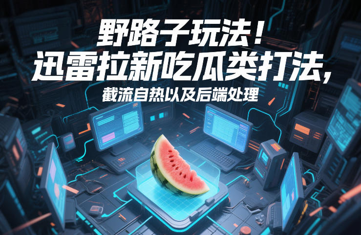 野路子玩法!迅雷拉新吃瓜类打法,截流自热以及后端处理-智云网