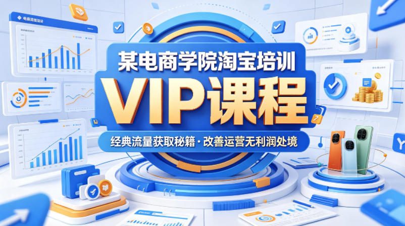 某电商学院淘宝培训VIP课程，各种经典有用的流量获取秘籍，改善运营产品没利润的处境（2026年5月）-智云网