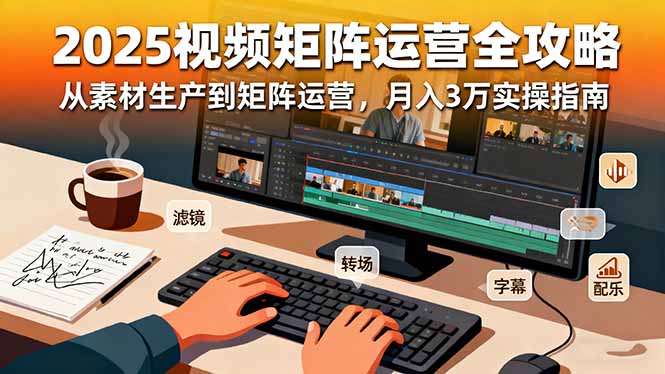 2025短视频矩阵运营全攻略：从素材生产到矩阵运营，月入3万实操指南-智云网