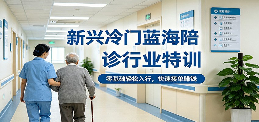 新兴冷门蓝海陪诊行业特训，零基础轻松入行，快速接单赚钱-智云网