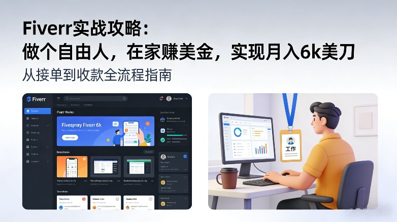 Fiverr实战攻略,做个自由人,在家賺美金,实现月入6k美刀-智云网