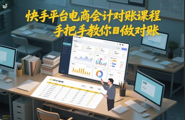 快手平台电商会计对账课程,手把手教你做对账-智云网
