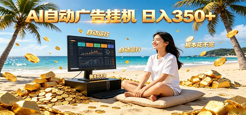 AI自动广告挂机 日入350+ 真正做到躺赚式变现,根本花不完!-智云网