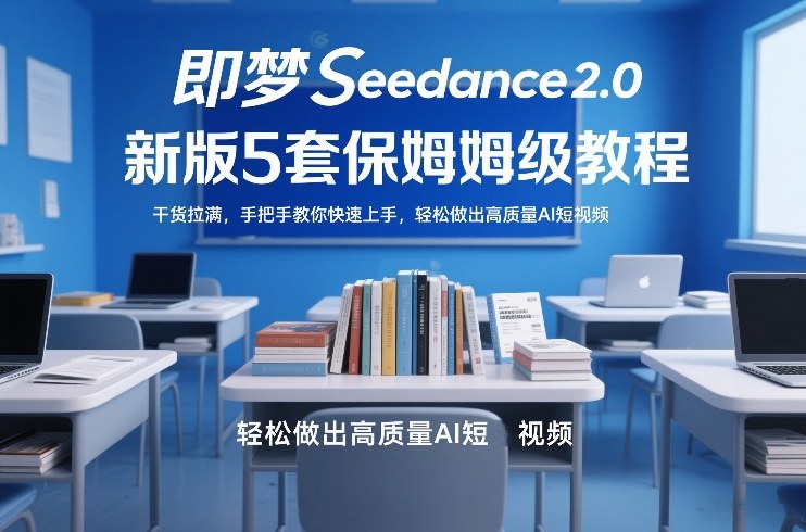 即梦Seedance2.0新版5套保姆级教程,干货拉满,手把手教你快速上手,轻松做出高质量AI短视频-智云网