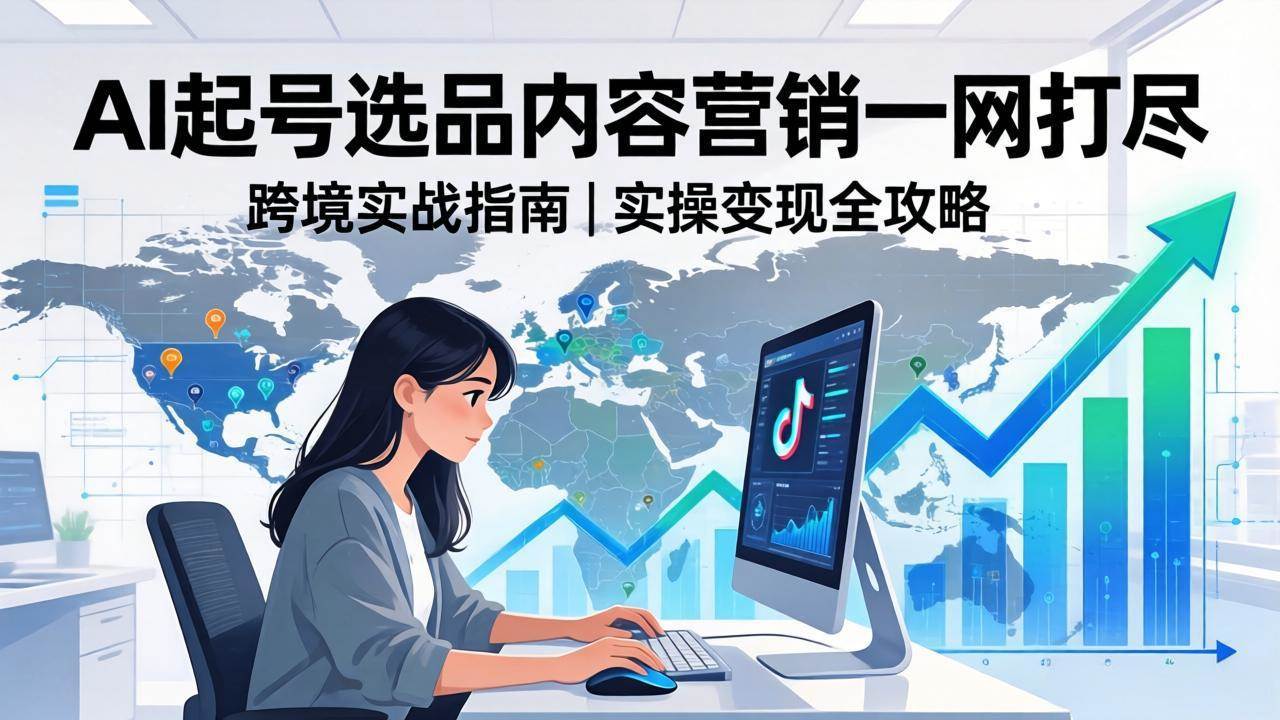 (17824期)2026 TikTok 跨境AI实操:从零基础到变现全流程,AI起号选品内容营销一网打尽-智云网