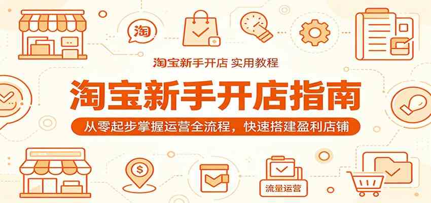 淘宝新手开店指南:从零起步掌握运营全流程,快速搭建盈利店铺-智云网