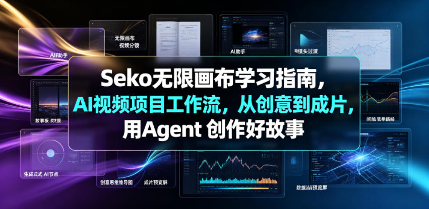 Seko无限画布学习指南,AI视频项目工作流,从创意到成片,用Agent 创作好故事-智云网