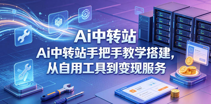 Ai中转站手把手教学搭建,从自用工具到变现服务-智云网
