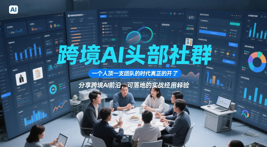 跨境AI头部社群，一个人顶一支团队的时代真正的开始了，分享跨境AI前沿，可落地的实战经验（更新）-智云网