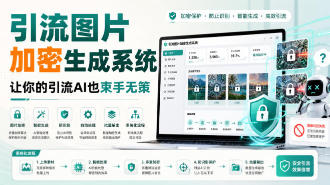 引流图片加密生成系统，让你的引流AI也束手无策-智云网