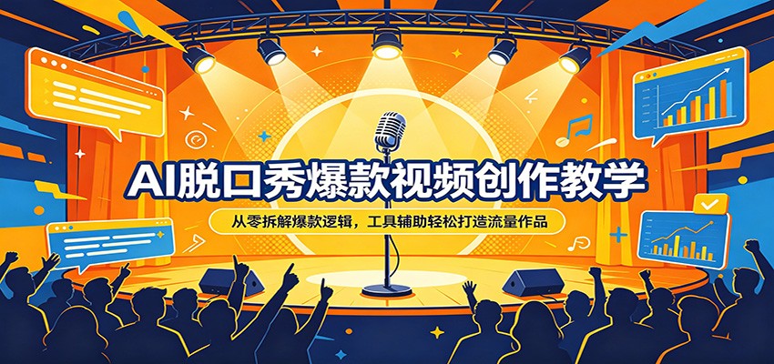AI脱口秀爆款视频创作教学:从零拆解爆款逻辑,工具辅助轻松打造流量作品-智云网