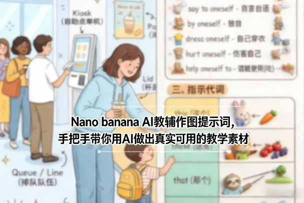 Nano banana AI教辅作图提示词,手把手带你用AI做出真实可用的教学素材-智云网