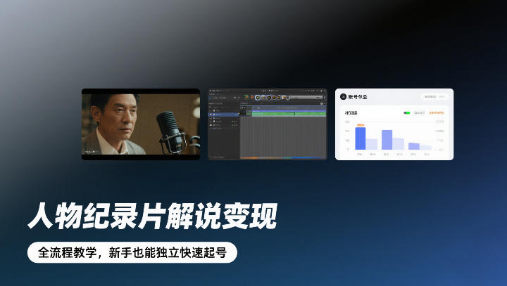 人物纪录片解说变现，全流程教学，新手也能独立快速起号-智云网