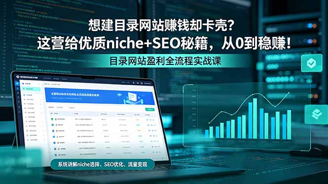 想建目录网站赚钱却卡壳?这营给优质 niche+SEO 秘籍,从 0 到稳赚!-智云网