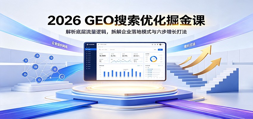 2026 GEO搜索优化掘金课：解析底层流量逻辑，拆解企业落地模式与六步增长打法-智云网