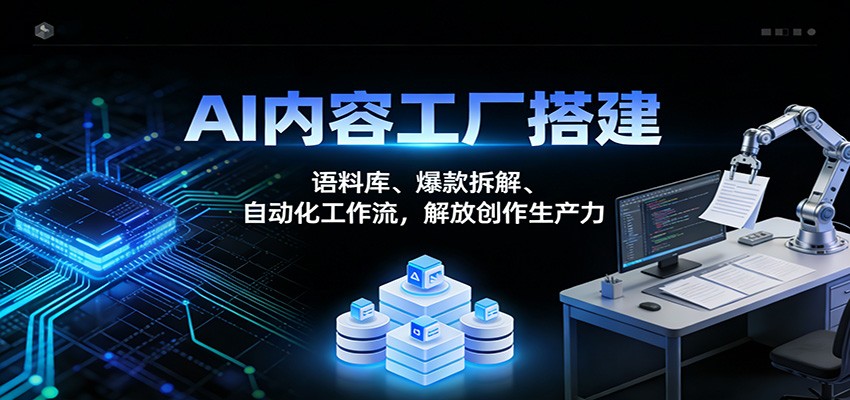 AI内容工厂搭建:语料库、爆款拆解、自动化工作流,解放创作生产力-智云网