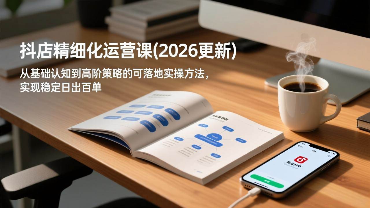 (18842期)抖店精细化运营课(更新6月),从基础认知到高阶策略的可落地实操方法,实现稳定日出百单-智云网