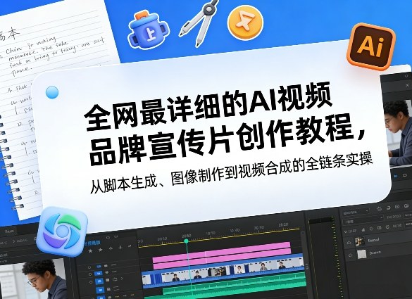 全网最详细的AI视频品牌宣传片创作教程，从脚本生成、图像制作到视频合成的全链条实操-智云网