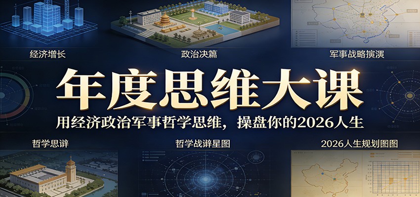 年度思维大课，用经济政治军事哲学思维，操盘你的2026人生-智云网